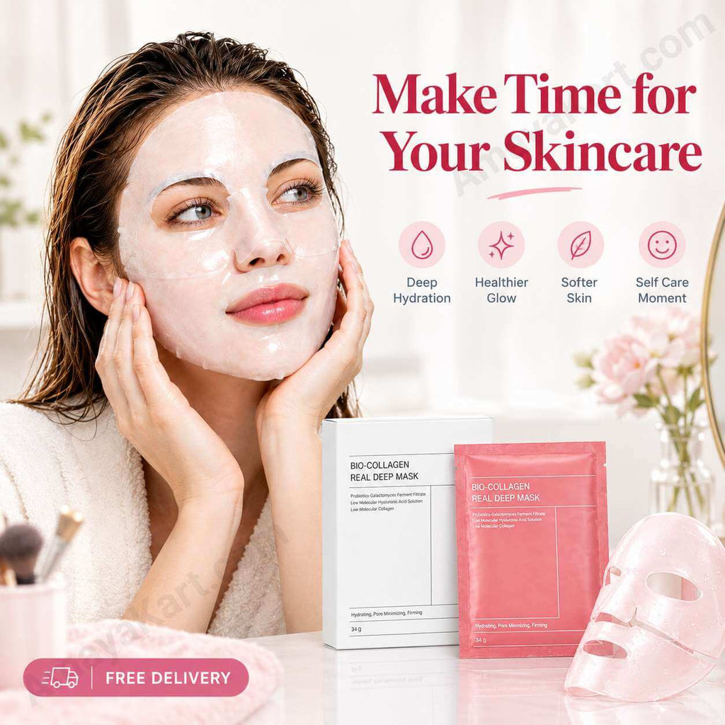 Bio-Collagen Deep Mask – Hydrating Hydrogel Face Mask