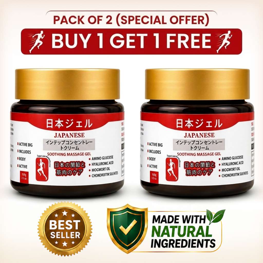 Japanese Massage Gel for Muscle & Joint Pain Relief – Pack of 2