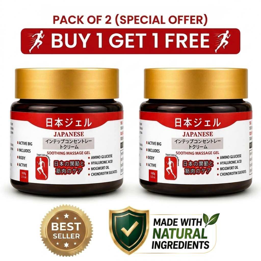 Japanese Massage Gel for Muscle & Joint Pain Relief – Pack of 2