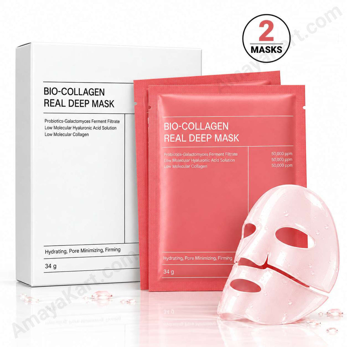 Bio-Collagen Deep Mask – Hydrating Hydrogel Face Mask
