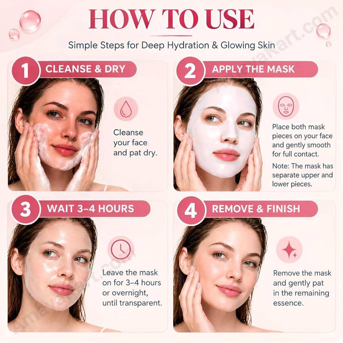 Bio-Collagen Deep Mask – Hydrating Hydrogel Face Mask