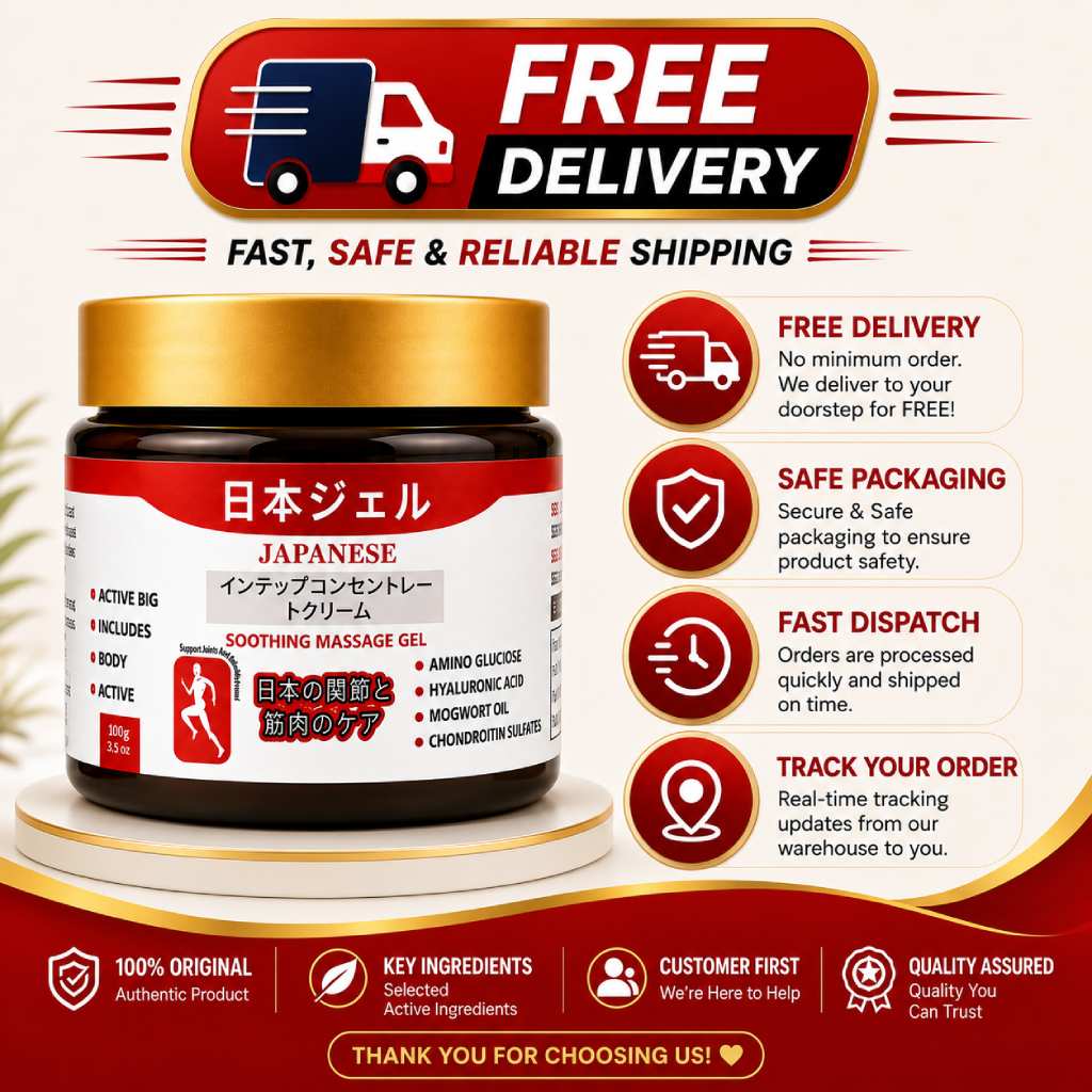 Japanese Massage Gel for Muscle & Joint Pain Relief – Pack of 2